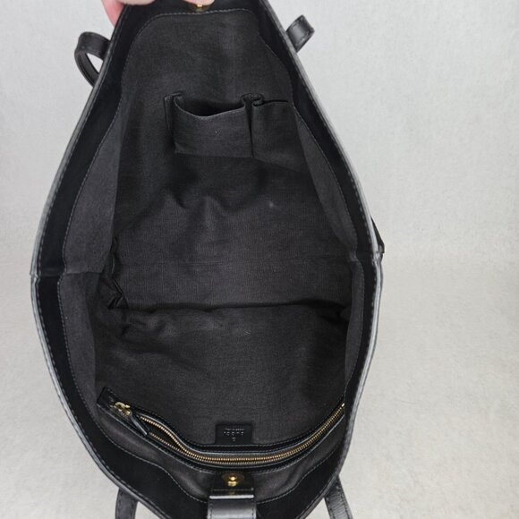 Gucci Brocade Soft Stirrup Black Suede Leather Purse Tote Handbag - Picture 8 of 13
